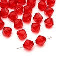 DIY jewelry 10mm faceted red acrylic bicone beads for handmade mobile phone chains - Bicone (10mm/Approx 46pcs) / Red