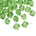 Bright grass green 10mm faceted acrylic bicone beads for DIY jewelry making - Bicone (10mm/Approx 46pcs) / Light Green