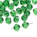 10mm vibrant emerald green faceted bicone acrylic beads for DIY jewelry making - Bicone (10mm/Approx 46pcs) / Green