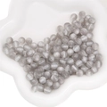 Grey 8mm resin beads with cat eye effect and glitter for DIY jewelry making - Round Beads / 8mm (10 Pieces/Pack) / Gray