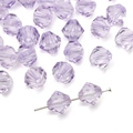 Faceted 10mm purple acrylic beads for DIY jewelry and beaded phone chains - Bicone (10mm/Approx 46pcs) / Light Purple