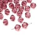 10mm faceted amethyst purple acrylic spacer beads for DIY jewelry and crafts - Bicone (10mm/Approx 46pcs) / Fuschia