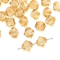 Champagne 10mm faceted bicone acrylic beads for DIY jewelry making and phone chains - Bicone (10mm/Approx 46pcs) / Light Coffee