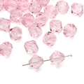 10mm rose pink faceted acrylic bicone beads for DIY jewelry making and phone chains - Bicone (10mm/Approx 46pcs) / Pink