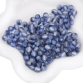 8mm dark blue resin bead with silver glitter galaxy band for DIY jewelry making - Round Beads / 8mm (10 Pieces/Pack) / Cobalt Blue