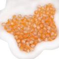 Vibrant orange 8mm resin cat eye loose beads with cat eye effect for DIY jewelry making - Round Beads / 8mm (10 Pieces/Pack) / Orange