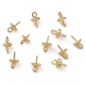 14K Goldgefüllte Perlenschalen mit Ösenstiften für DIY-Schmuckherstellung Zubehör - 6x10mm / Gold