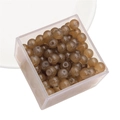 6mm/8mm bruine glazen kralen in doosje voor DIY sieraden maken en creatieve hobby's - Donker Koffie
