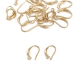 Ganchos para pendientes en forma de U de oro de 14K para creación de joyas DIY - Gancho de Pendiente 9x15mm (Bucle Cerrado) / Dorado