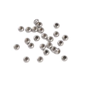Shiny silver 14k gold-filled silicone positioning beads for DIY jewelry making - 4mm / 2 Pieces/Pack / Platinum