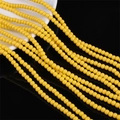 Gepolijste 4mm felgele glazen ronde kralen strengen voor DIY sieraden maken - 4mm (1mm Gat, Ongeveer 95 Stuks/Snoer) / Geel