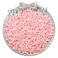 Cuentas de vidrio de 4mm rosa claro nacarado para bisutería DIY en una bandeja de plata - 4mm / Paquete de 10g (Aprox. 160 Pcs) / Rojo Anaranjado