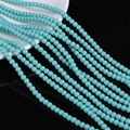 Strengen van 4mm gladde lichtblauwe glaskralen voor DIY-sieraden maken en kralenwerk - 4mm (1mm Gat, Ongeveer 95 Stuks/Snoer) / Donkerblauw