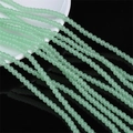 Lichtgroene doorschijnende 4mm glazen ronde kralen met olieglans voor DIY sieraden maken - 4mm (1mm Gat, Ongeveer 95 Stuks/Snoer) / Lichtgroen