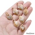 Bruine marmeren textuur hars druppel hangers voor sieraden, maat 14x23mm - 14x23mm (10 stuks/verpakking)