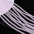 Gepolijste 4 mm roze doorschijnende glazen kralen voor DIY-sieraden maken armbanden - 4mm (1mm Gat, Ongeveer 95 Stuks/Snoer) / Dieproze