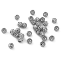 Polierte silberne 14K-beschichtete Metallperlen für handgefertigten DIY-Schmuck - 10 Stück/Packung / 2.5mm / 5mm / Platin