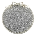 DIY glass seed beads in transparent silver finish for handmade jewelry and bracelets - 2mm / 10g/Pack / Silver Gray