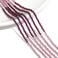 Faceted gradient crystal beads in deep purple to light lavender for DIY jewelry making - Purple