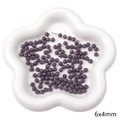 Deep purple 6x4mm faceted crystal spacer beads for DIY jewelry making and crafts - 6x4mm / Purple Abacus Bead