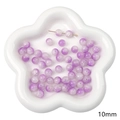 10mm purple cracked glass beads for DIY jewelry making handmade bracelets and necklaces - Purple Two-Tone Crackle Bead