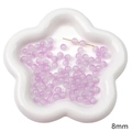 Purple gradient 8mm translucent round glass beads for DIY jewelry and bracelets - Light Purple Bicolor Jelly Bead