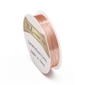 Red copper wire 0.3mm for DIY jewelry making wound on a circular plastic spool - Thin Diameter (FXA026) / Rose Gold