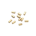 14K gold plated rectangular faceted spacer beads for DIY jewelry making and bracelets - Straight Spacer Bead / 2x5mm (10 Pieces/Pack) / Gold