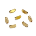 7 pieces of 14K gold-plated irregular twisted spacer beads for DIY jewelry making - Faceted Spacer Bead / 5x9mm (10 Pieces/Pack) / Gold