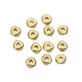 14K gold filled triangular spacer beads for DIY jewelry making handmade bracelets - 10 Pieces/Pack (5x5mm) / Gold