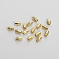 Faceted olive-shaped 14K gold filled spacer beads for DIY jewelry making - Faceted Rice Style (FGT419) / 10 Pieces/Pack (3x5mm)