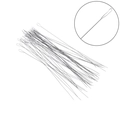 Twisted stainless steel beaded needle tool for DIY jewelry making and threading - 100mm x 0.3mm (2 Pieces/Pack)