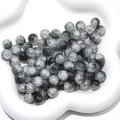 10mm black and white crackle glass round beads for DIY jewelry making and crafts - 10mm (Hole Approx 1mm, 20 Pcs/Pack) / Color 17 (Black White Gray)