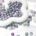 10mm iridescent aurora blue cracked glass beads for DIY jewelry making and crafts - 10mm 1mm Hole 20 Beads/Pack / No.2 Aurora Blue-Green