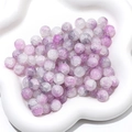Macro shot of purple crackle glass beads with dragon vein texture for DIY jewelry making - 10mm (Hole Approx 1mm, 20 Pcs/Pack) / Color 6 (Purple Ice Crackle)