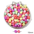 Bunte 10mm Acryl-Buchstabenperlen für DIY Schmuck und Armbandherstellung - Runde Buchstabenperlen