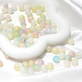 Perles en verre marbré bleu Aurora 10mm pour création bijoux et bracelets - 10mm Trou 1mm 20 Perles/Sac / N°11 Rendu Multicolore