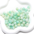 10mm light green and yellow cracked glass beads for DIY jewelry making - 10mm (Hole Approx 1mm, 20 Pcs/Pack) / Color 11 (Pale Green & Yellow)