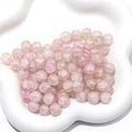 Macro view of pink and green cracked glass beads for DIY jewelry making and crafts - 10mm (Hole Approx 1mm, 20 Pcs/Pack) / Color 15 (Pink & Green Crackle)