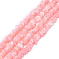 Irregular pink freshwater shell beads strand for DIY handmade jewelry crafts - Approx 7-8mm (38cm/Strand) / Pink