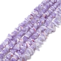 Irregular purple and white shell beads for DIY jewelry making necklaces and bracelets - Approx 7-8mm (38cm/Strand) / Purple