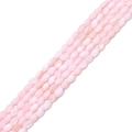3x5mm blassrosa ovale Muschelperlen mit Perlglanz-Finish für DIY Schmuckherstellung - 3x5mm (37cm/Strang) / Rosa