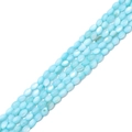 Hellblaue 3x5mm Reiskorn-Muschelperlen für handgemachten Schmuck und Ohrring-Zubehör - 3x5mm (37cm/Strang) / Blau