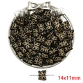 French vintage black and gold butterfly acrylic bead for DIY jewelry 14x11mm - Butterfly Design / 14x11mm (Approx. 35 Pieces/Pack) / Black & Gold