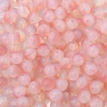Roze translucente glazen ronde kralen met gaten voor DIY-sieraden maken - 10mm (30 Stuks/Verpakking) / Rood