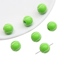 Acryl tennisbal kralen in neon geel voor DIY handgemaakte sieraden en hobbyprojecten - Tennis Stijl / Set van 30 / Groen