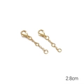 Goud vergulde koperen kreeftsluiting en verlengketting voor DIY sieraden 2,8cm - Kreeftsluiting Verlengketting (Stijl 11)