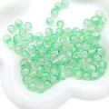 Perles en verre craquelé vert clair 8-10mm en plateau cœur pour bijoux DIY - Vert Herbe