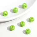 Perles en acrylique vert clair à large trou pour bijoux DIY et chaînes de téléphone - 5 Pièces/Paquet / Vert
