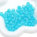 10mm sky blue cracked glass beads for DIY jewelry making in a heart shaped bowl - 10mm (Approx 40 Beads) / Blue